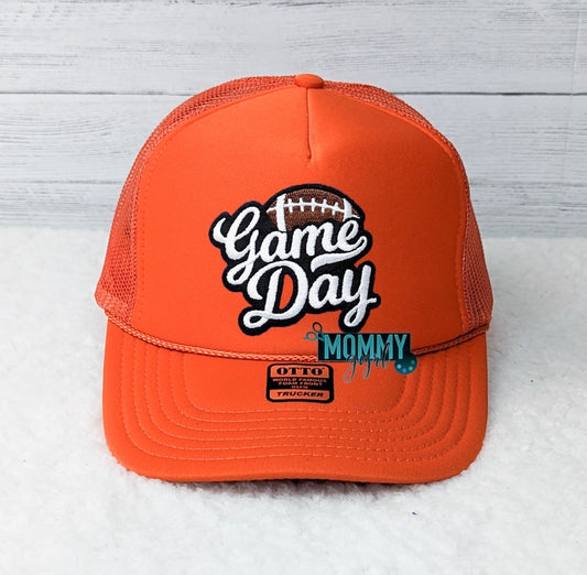 Orange Football Game Day Hat