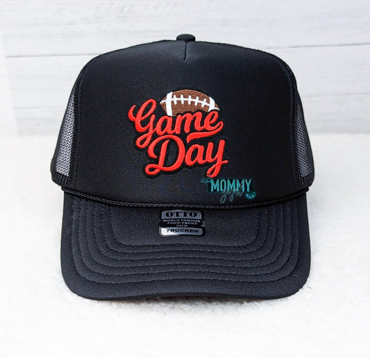 Black Football Game Day Hat