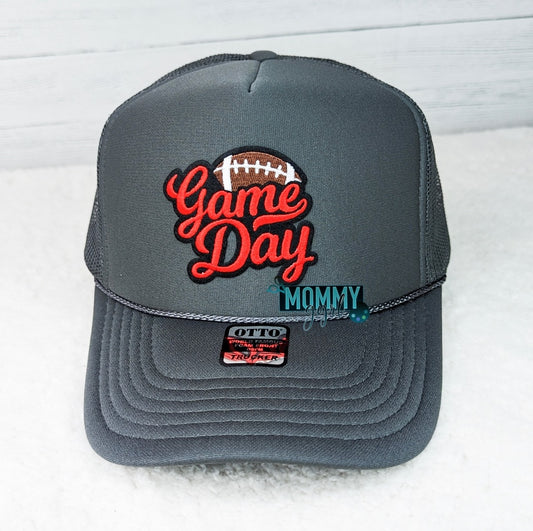 Gray Football Game Day Hat