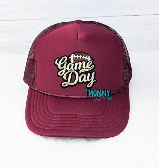 Maroon Football Game Day Hat