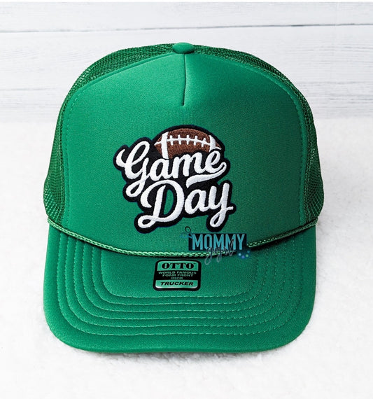 Green Football Game Day Hat