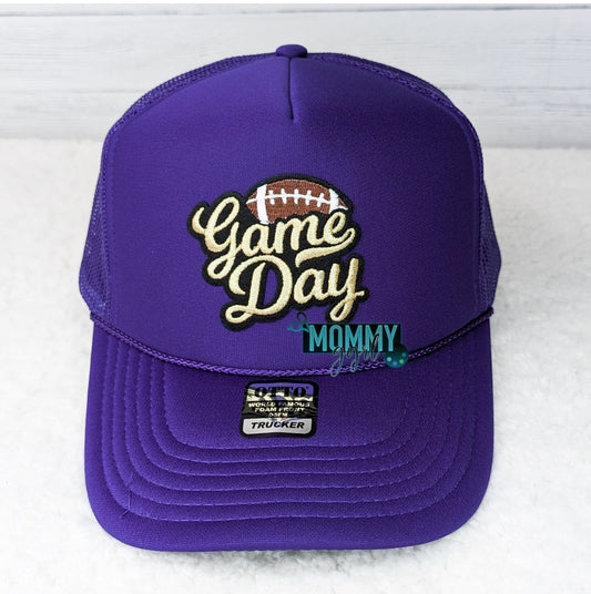 Purple Football Game Day Hat