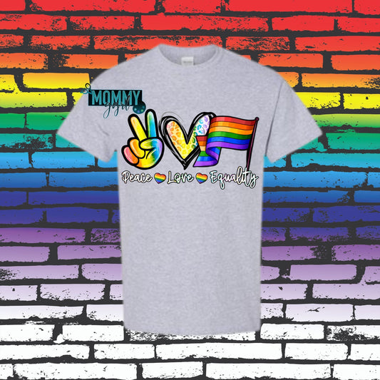 Peace Love Equality Pride Shirt