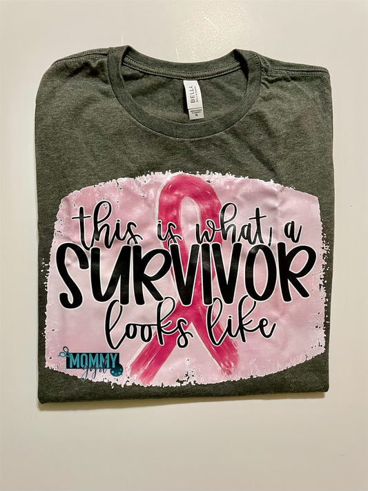 Breast Cancer Survivor Pink Ribbon Shirt