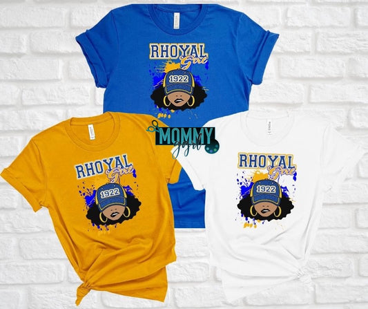 Rhoyal Girl Baseball Cap Shirt