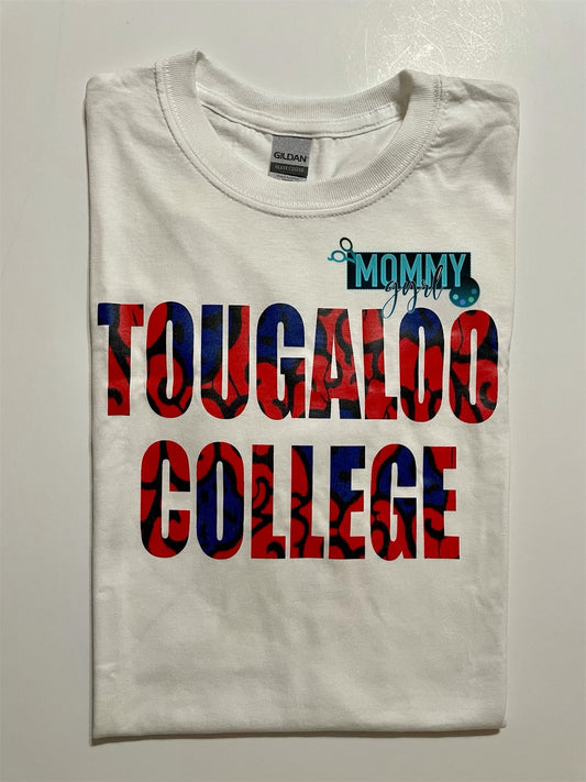 Tougaloo Red and Blue Swirl Shirt