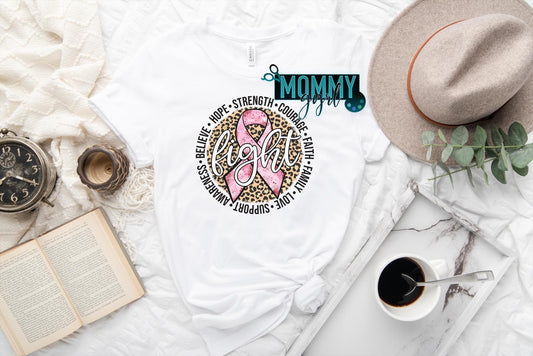 Breast Cancer Pink Ribbon Leopard Print Shirt