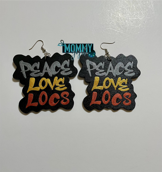 Peace Love Locs Earrings